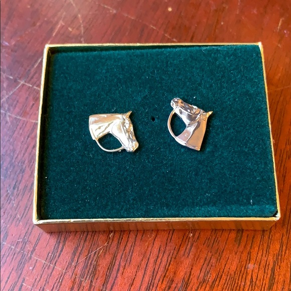 Vintage Jewelry - Vintage Horse Cuff Links